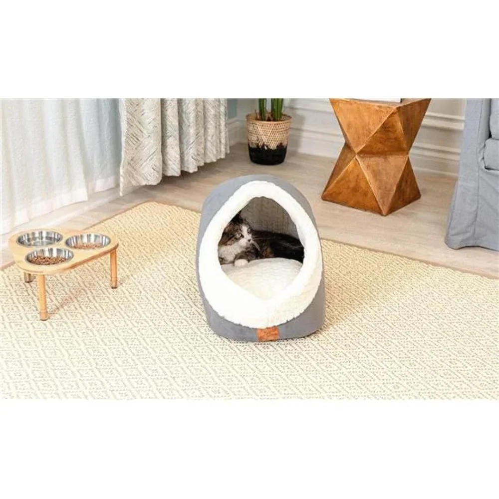 CatBed for Indoor Cats,Medium Large Cats Cave Bed,Machine Washable SlipResistant